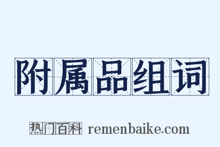 附属品组词是什么意思的图片